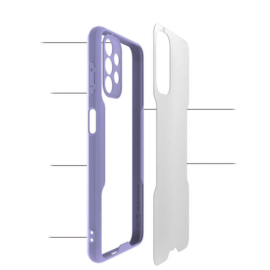 Galaxy A13 4G Kılıf Zore Parfe Kapak Sarı