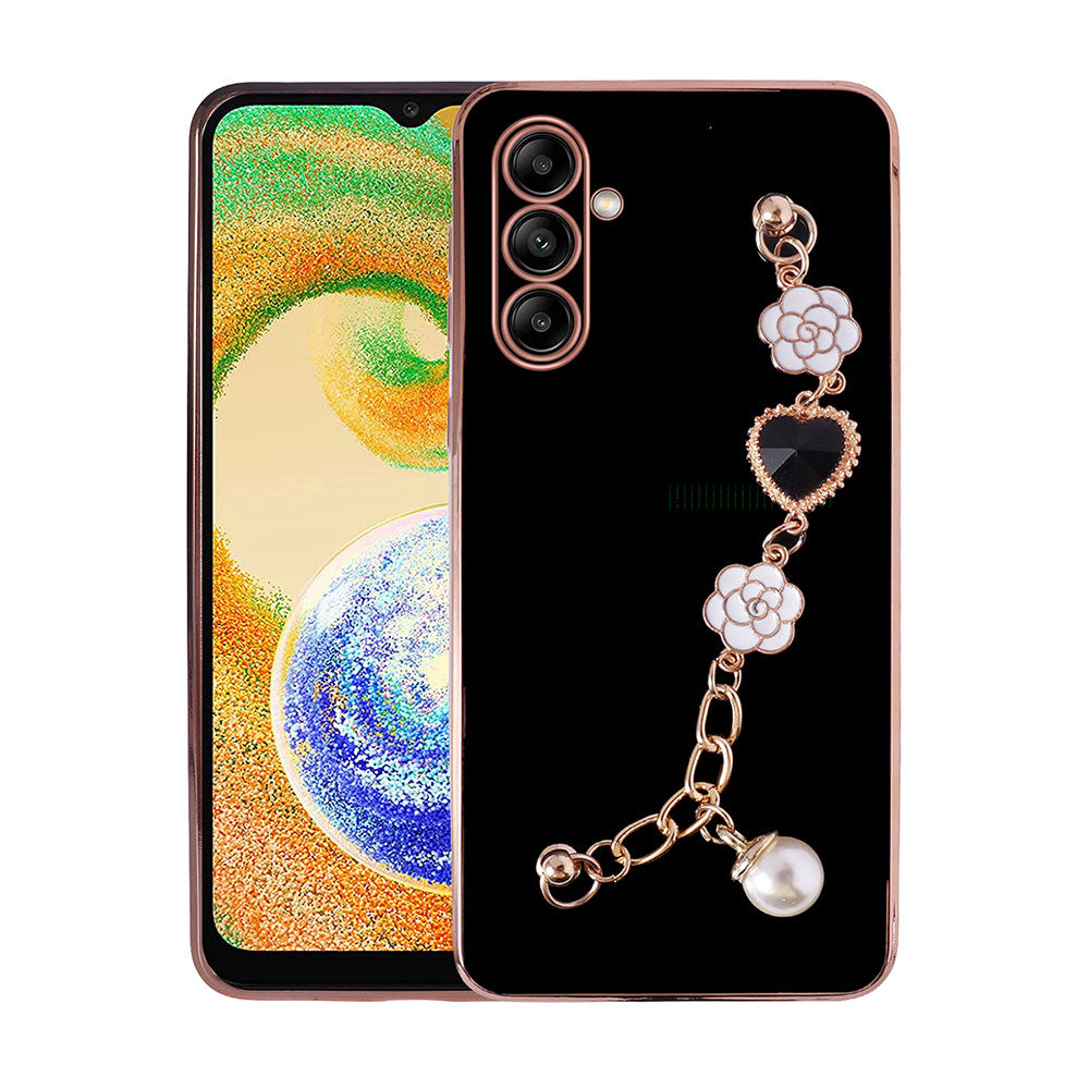 Galaxy A13 5G Kılıf El Tutamaçlı Kamera Korumalı Zore Taka Silikon Kapak Siyah