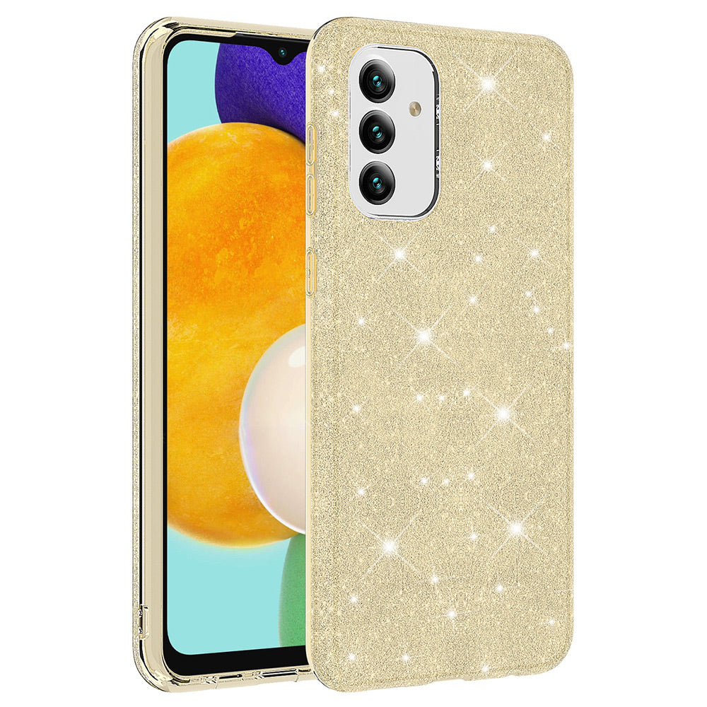 Galaxy A13 5G Kılıf Zore Shining Silikon Gold