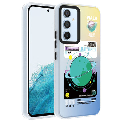 Galaxy A14 Kılıf Desenli Zore Dragon Sert Kapak Gezegen