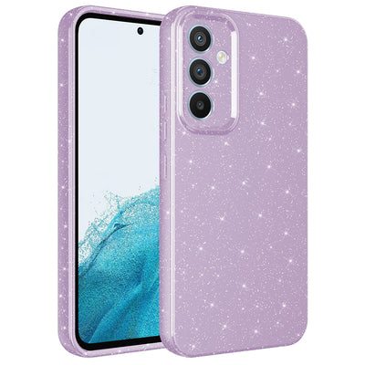 Galaxy A14 Kılıf Kamera Korumalı Simli Lüks Zore Koton Kapak Pembe