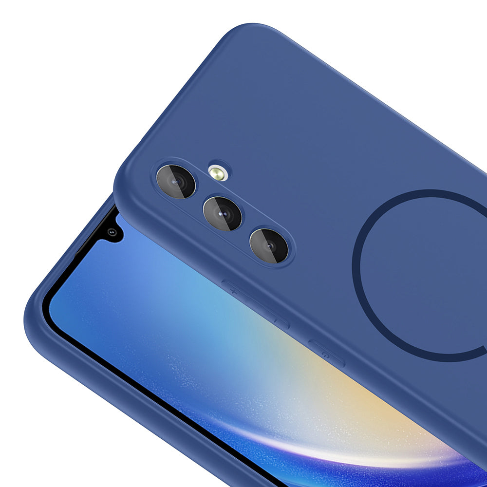 Galaxy A14 Kılıf M-safe Şarj Özellikli Zore Meta Kapak Siyah