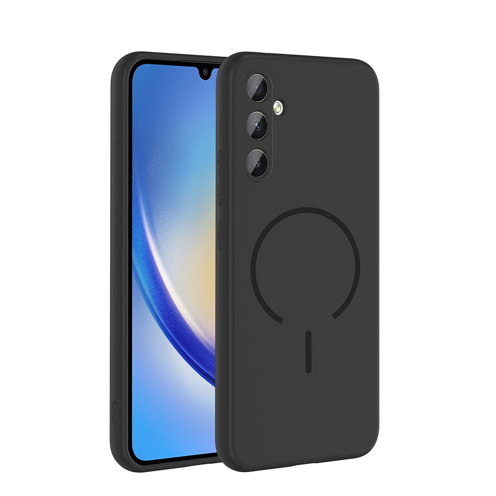 Galaxy A14 Kılıf M-safe Şarj Özellikli Zore Meta Kapak Siyah