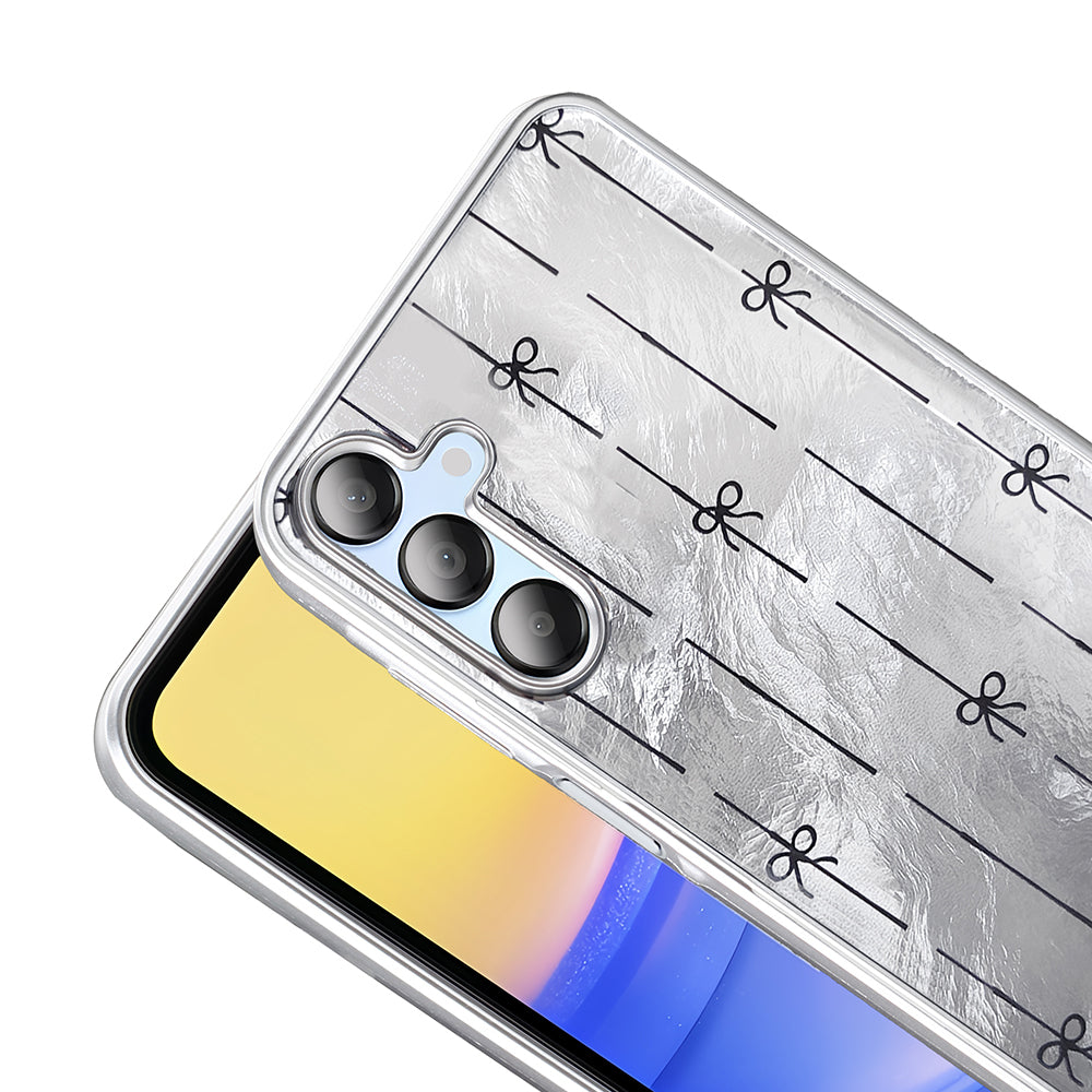 Galaxy A15 Kılıf Desenli Zore Mep Kapak İncili Fiyonk