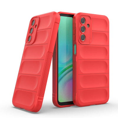 Galaxy A15 Kılıf Esnek TPU Oyuklu Arka Yüzey Tasarımlı Zore Etnik Silikon Kapak Lacivert