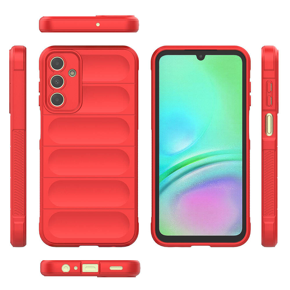 Galaxy A15 Kılıf Esnek TPU Oyuklu Arka Yüzey Tasarımlı Zore Etnik Silikon Kapak Lacivert