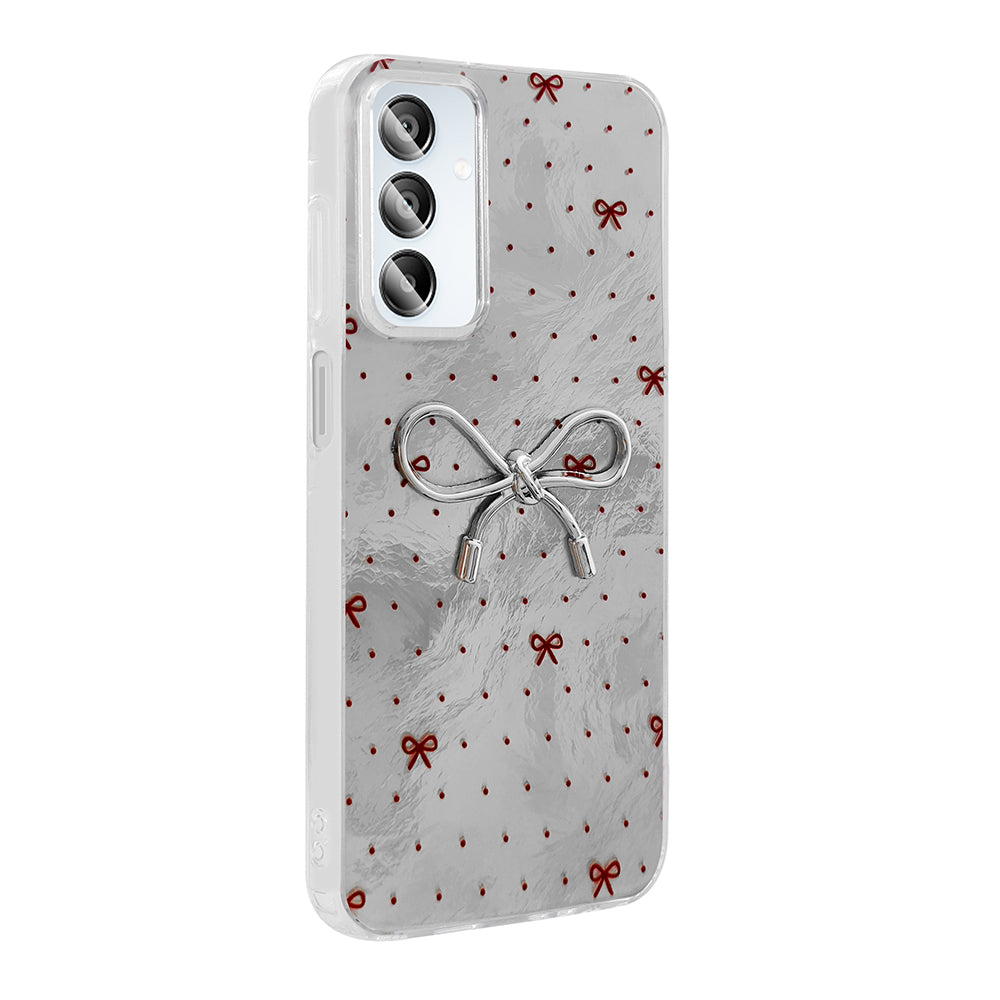 Galaxy A15 Kılıf Kamera Korumalı Figürlü Zore Ponti Silikon Kapak Beyaz