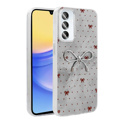 Galaxy A15 Kılıf Kamera Korumalı Figürlü Zore Ponti Silikon Kapak Açık Mavi