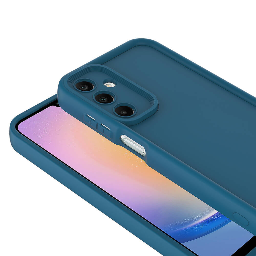 Galaxy A15 Kılıf Kamera Korumalı Zore Ananas Kapak Koyu Yeşil