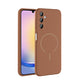 Galaxy A15 Kılıf M-safe Şarj Özellikli Zore Meta Kapak Kahverengi