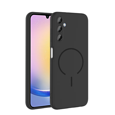 Galaxy A15 Kılıf M-safe Şarj Özellikli Zore Meta Kapak Siyah