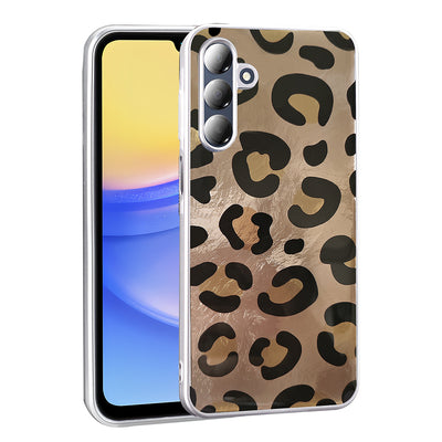 Galaxy A16 Kılıf Desenli Zore Mep Kapak Gold Leopar