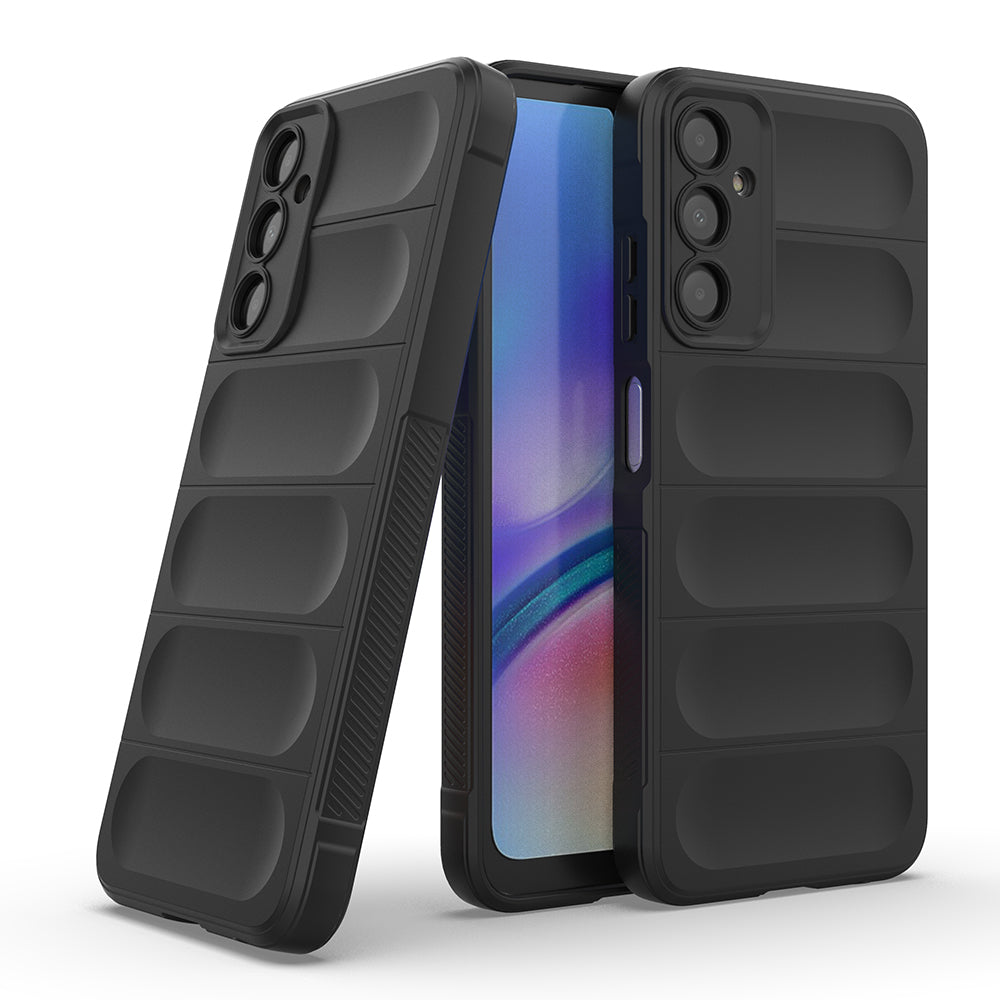 Galaxy A16 Kılıf Esnek TPU Oyuklu Arka Yüzey Tasarımlı Zore Etnik Silikon Kapak Siyah