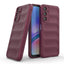 Galaxy A16 Kılıf Esnek TPU Oyuklu Arka Yüzey Tasarımlı Zore Etnik Silikon Kapak Kırmızı