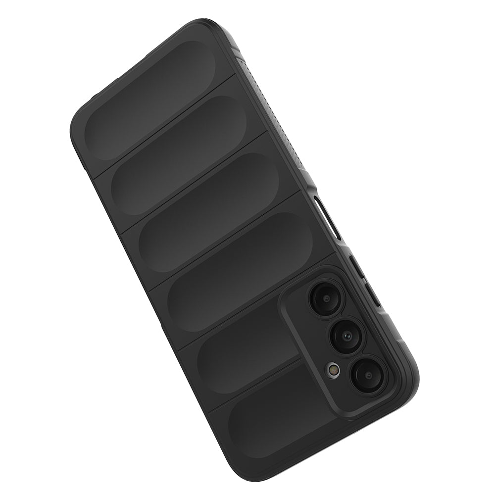Galaxy A16 Kılıf Esnek TPU Oyuklu Arka Yüzey Tasarımlı Zore Etnik Silikon Kapak Siyah