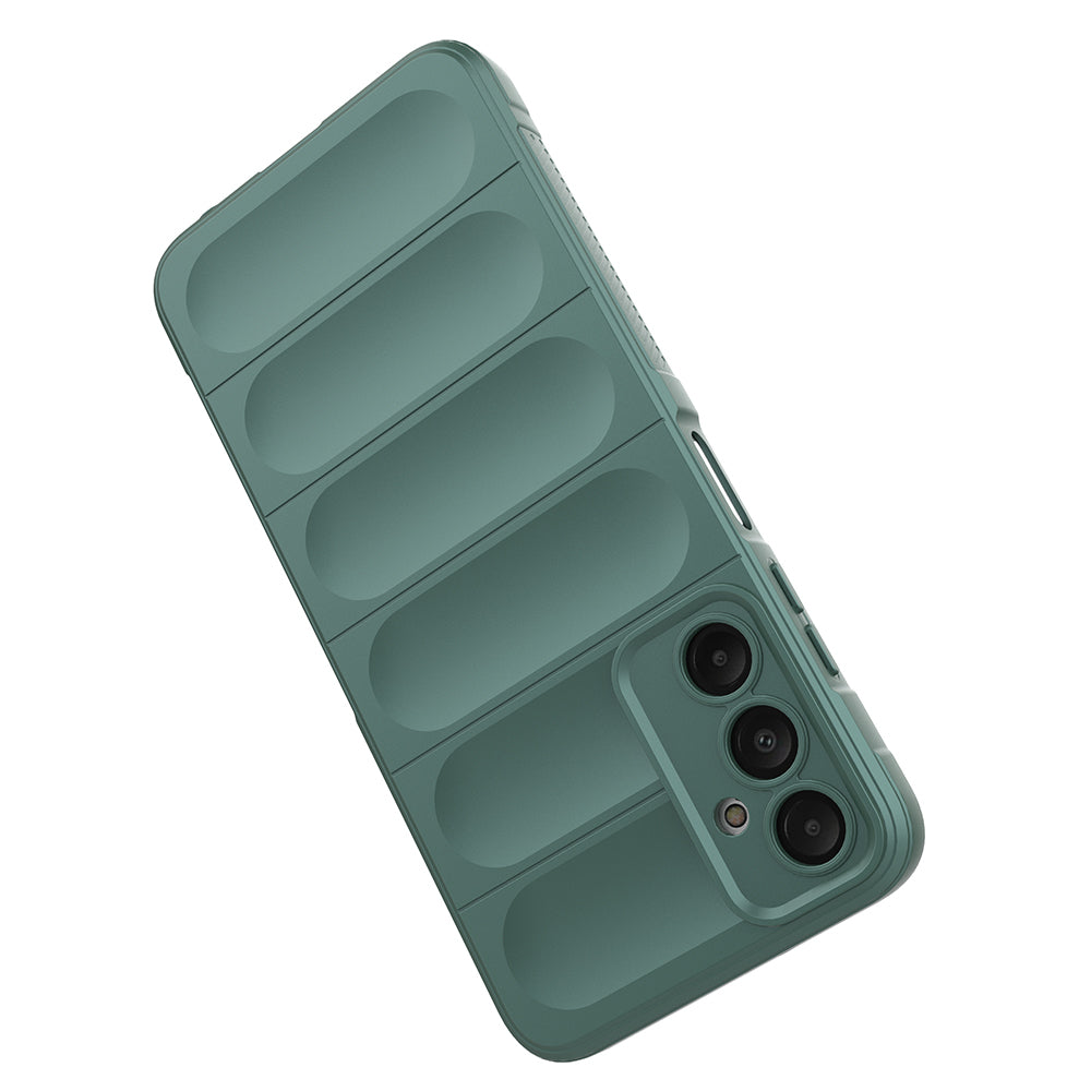 Galaxy A16 Kılıf Esnek TPU Oyuklu Arka Yüzey Tasarımlı Zore Etnik Silikon Kapak Siyah