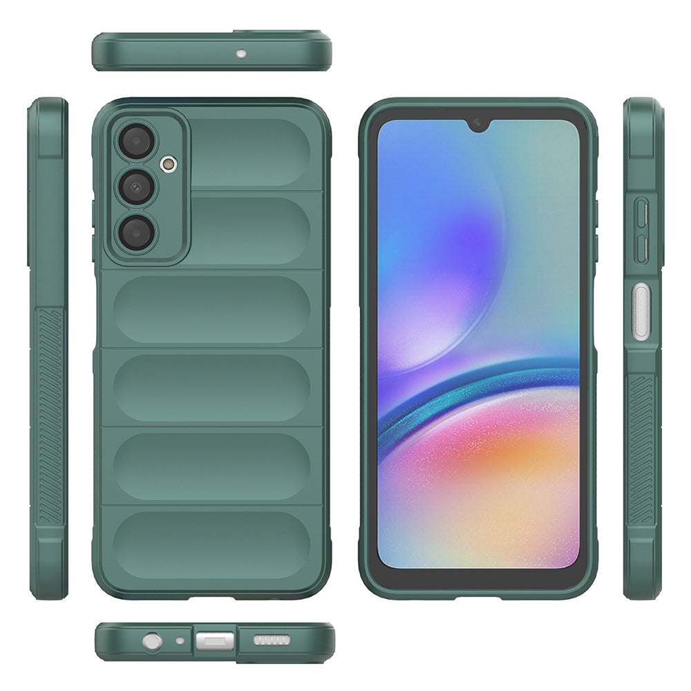 Galaxy A16 Kılıf Esnek TPU Oyuklu Arka Yüzey Tasarımlı Zore Etnik Silikon Kapak Kırmızı
