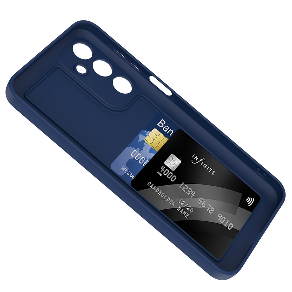 Galaxy A16 Kılıf Kamera Korumalı Kartlık Hazneli Zore Vitra Kapak Mürdüm