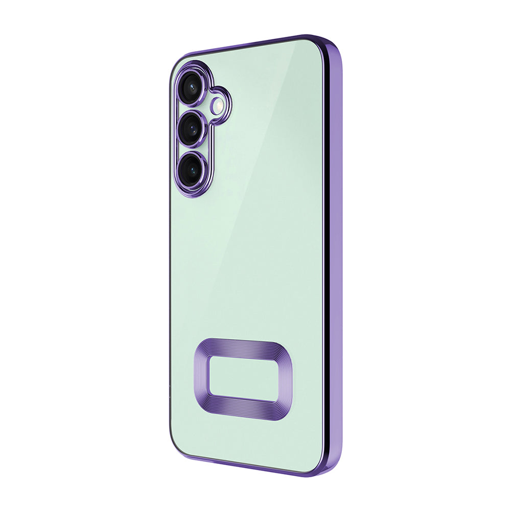 Galaxy A16 Kılıf Kamera Korumalı Logo Gösteren Zore Omega Kapak Derin Mor