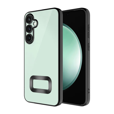 Galaxy A16 Kılıf Kamera Korumalı Logo Gösteren Zore Omega Kapak Siyah