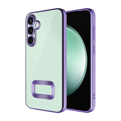 Galaxy A16 Kılıf Kamera Korumalı Logo Gösteren Zore Omega Kapak Lila