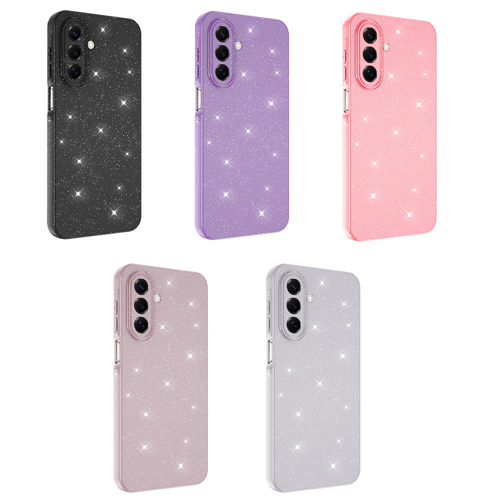 Galaxy A17 Kılıf Kamera Korumalı Simli Lüks Zore Koton Kapak Siyah