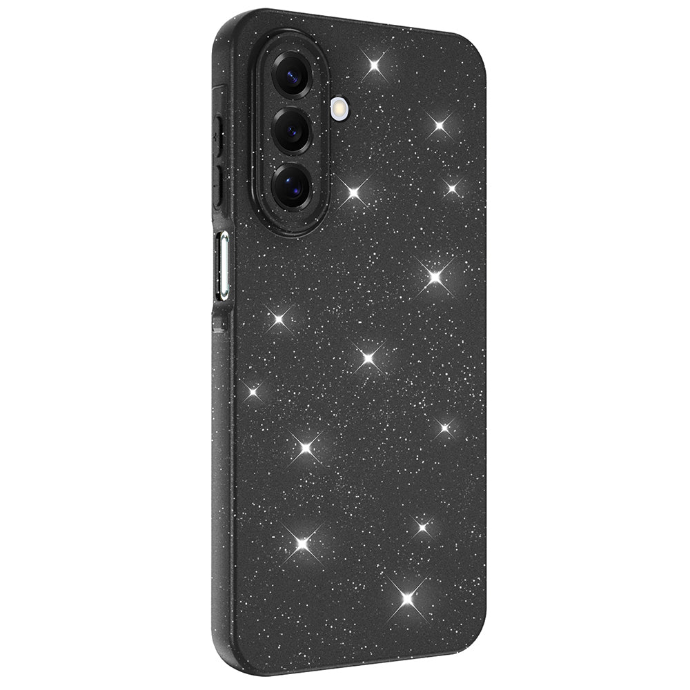 Galaxy A17 Kılıf Kamera Korumalı Simli Lüks Zore Koton Kapak Mor
