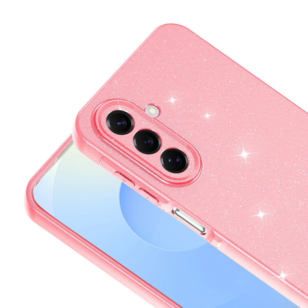 Galaxy A17 Kılıf Kamera Korumalı Simli Lüks Zore Koton Kapak Siyah