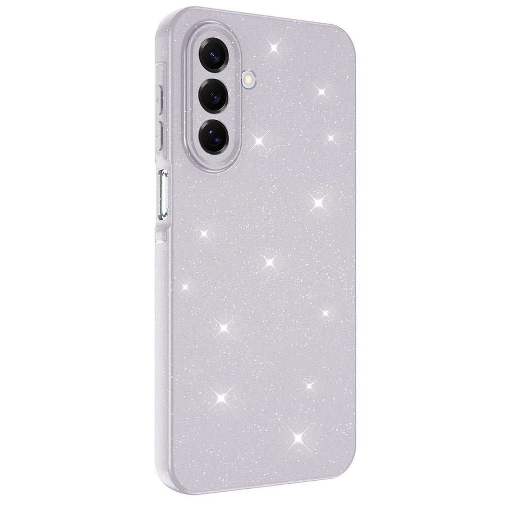 Galaxy A17 Kılıf Kamera Korumalı Simli Lüks Zore Koton Kapak Beyaz