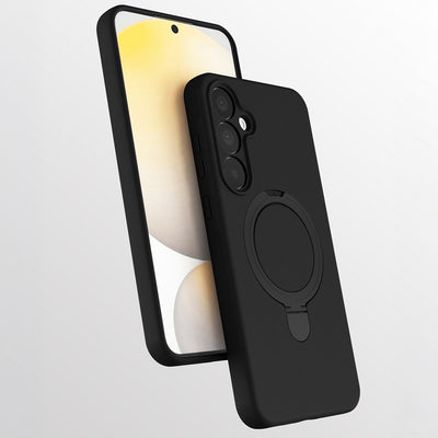 Galaxy A17 Kılıf M-safe Şarj Özellikli Standlı Zore Samara Kapak Siyah