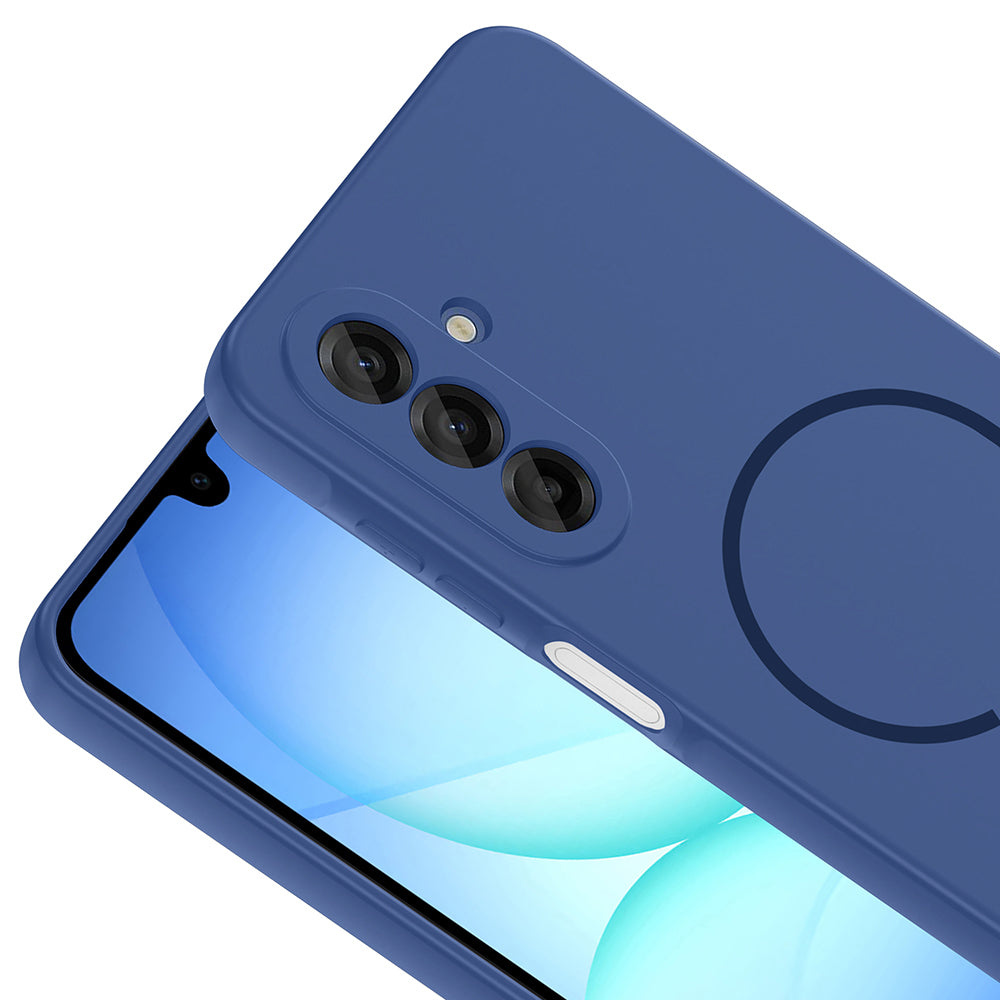 Galaxy A17 Kılıf M-safe Şarj Özellikli Zore Meta Kapak Titanyum-Gri