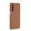 Galaxy A17 Kılıf M-safe Şarj Özellikli Zore Meta Kapak Mürdüm