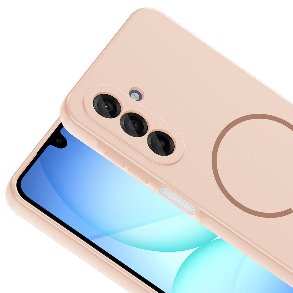 Galaxy A17 Kılıf M-safe Şarj Özellikli Zore Meta Kapak Lacivert