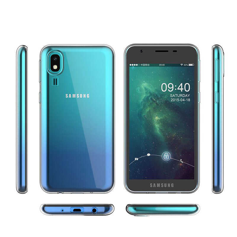 Galaxy A2 Core Kılıf Zore Süper Silikon Kapak Renksiz