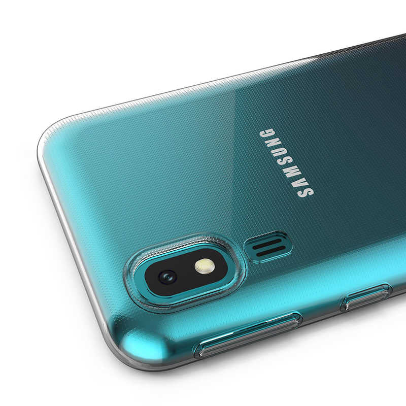Galaxy A2 Core Kılıf Zore Süper Silikon Kapak Renksiz