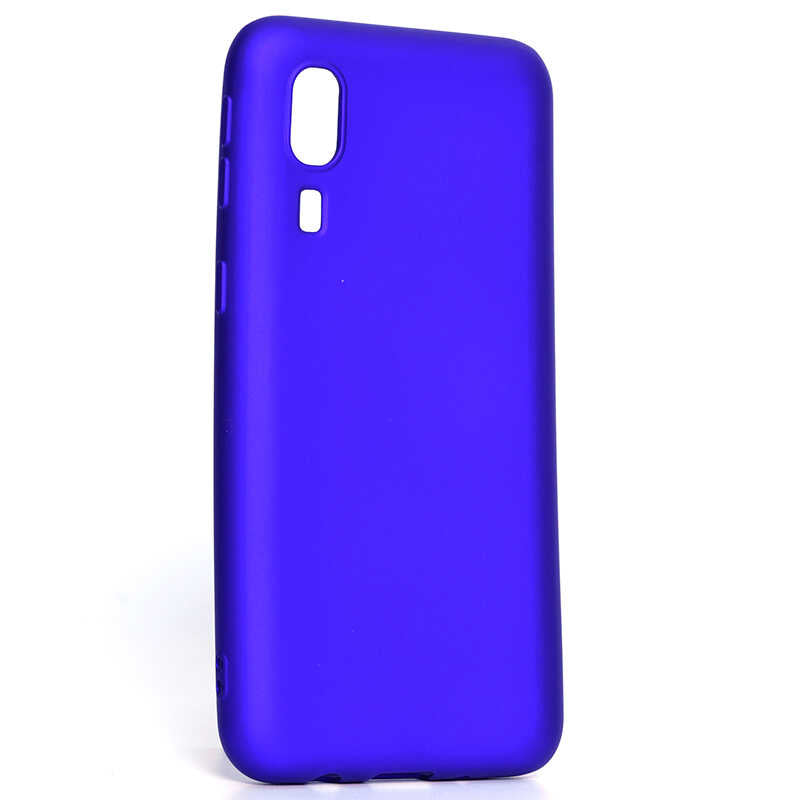 Galaxy A2 Core Kılıf Zore Premier Silikon Kapak Saks Mavi