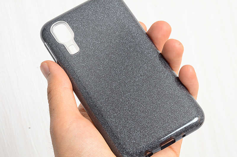 Galaxy A2 Core Kılıf Zore Shining Silikon Siyah