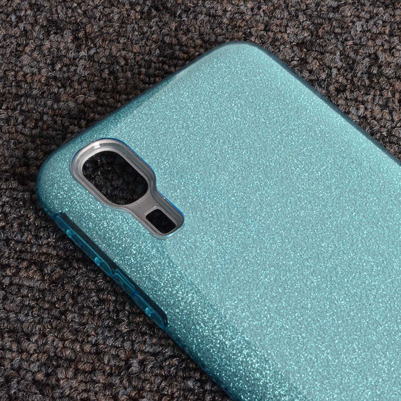 Galaxy A2 Core Kılıf Zore Shining Silikon Gümüş