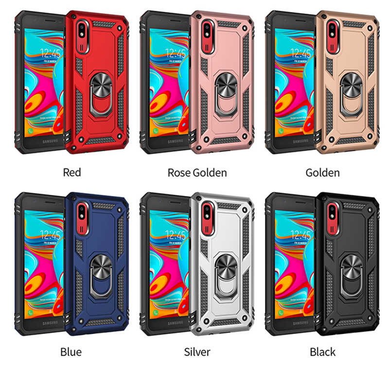 Galaxy A2 Core Kılıf Zore Vega Kapak Gold