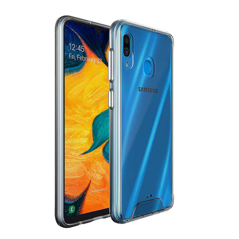 Galaxy A20 Kılıf Zore Gard Silikon Renksiz