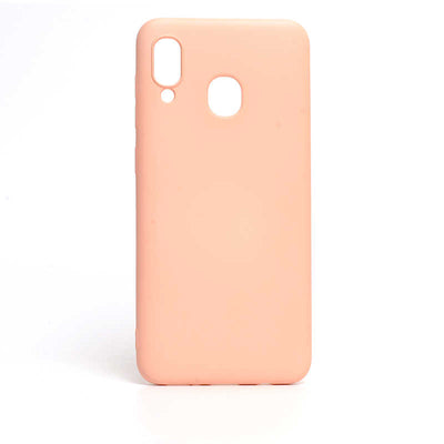 Galaxy A20 Kılıf Zore İnci Silikon Pembe