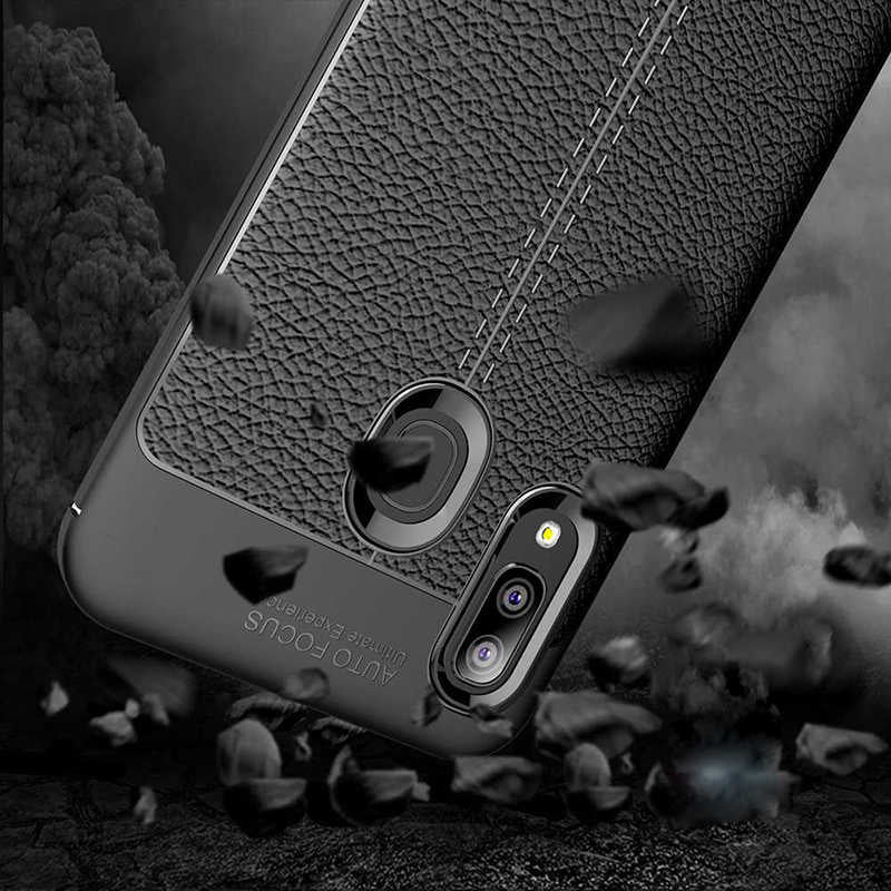 Galaxy A20 Kılıf Zore Niss Silikon Kapak Siyah