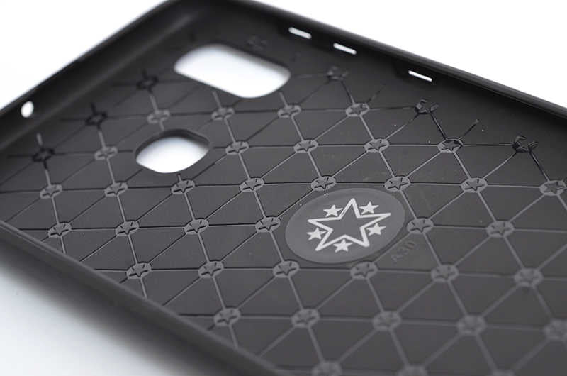 Galaxy A20 Kılıf Zore Ravel Silikon Kapak Siyah