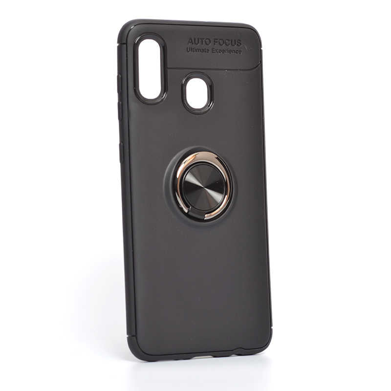 Galaxy A20 Kılıf Zore Ravel Silikon Kapak Siyah