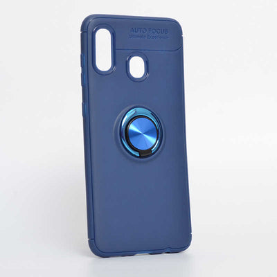 Galaxy A20 Kılıf Zore Ravel Silikon Kapak Mavi