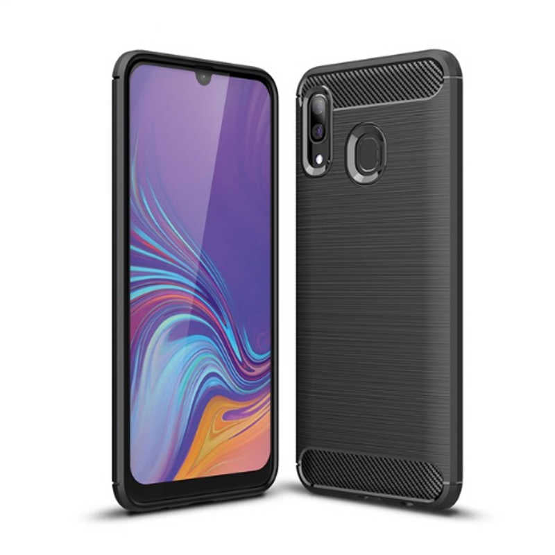 Galaxy A20 Kılıf Zore Room Silikon Kapak Siyah