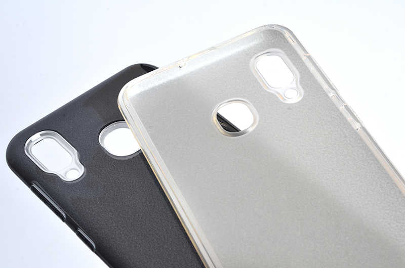 Galaxy A20 Kılıf Zore Shining Silikon Gümüş