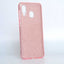 Galaxy A20 Kılıf Zore Shining Silikon Rose Gold