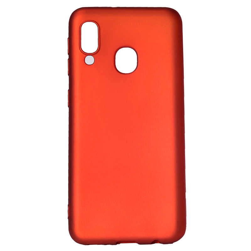 Galaxy A20E Kılıf Zore Premier Silikon Kapak Kırmızı