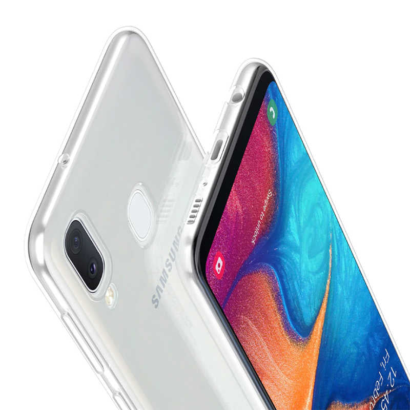 Galaxy A20E Kılıf Zore Süper Silikon Kapak Renksiz